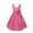 Hot Pink, variant on Kids Flower Girls Floral Rose Bridesmaid Party Dress V-neck Chiffon Wedding Prom Ball Gown Lavender 12