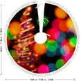 thumbnail image 5 of Christmas Tree Skirt Xmas Tree Skirts 30 in Christmas Lights Bulbs Christmas Tree Mat for Christmas Holiday Party Ornaments, 5 of 5