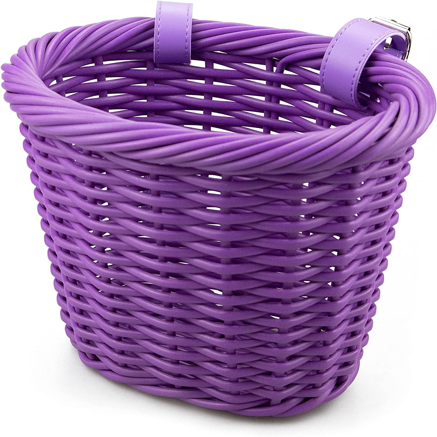 Meghna Kids Bike Basket Purple Woven for Kids Bike Handlebar Bike or