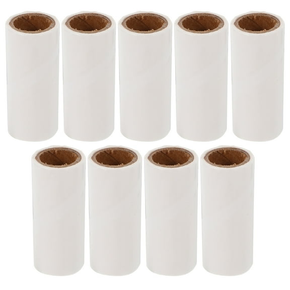 Luxshiny 9-Pack Portable White Lint Roller Refills for Pet Hair Removal, Travel, and Everyday Use