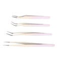 thumbnail image 4 of Kit de Pinces à Cils, Pinces à Extensions de Cils en Acier Inoxydable Ergonomiques Multifonctionnelles 4 Pcs Faciles à Utiliser avec Boîte de Rangement en Acier Inoxydable pour Voyage pour Maison Violet, 4 of 7