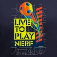 thumbnail image 3 of CafePress - Live To Play Nerf Soccer T Shirt - Women's V-Neck Dark T-Shirt, 3 of 4
