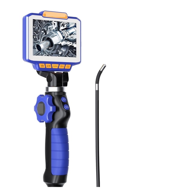 4.3Inch IPS Screen 2MP 1080P 6mm 2Way Articulate 180Degree Rotation Steering Industrial Endoscope Inspection Microscope Camera ,Easily Maneuver