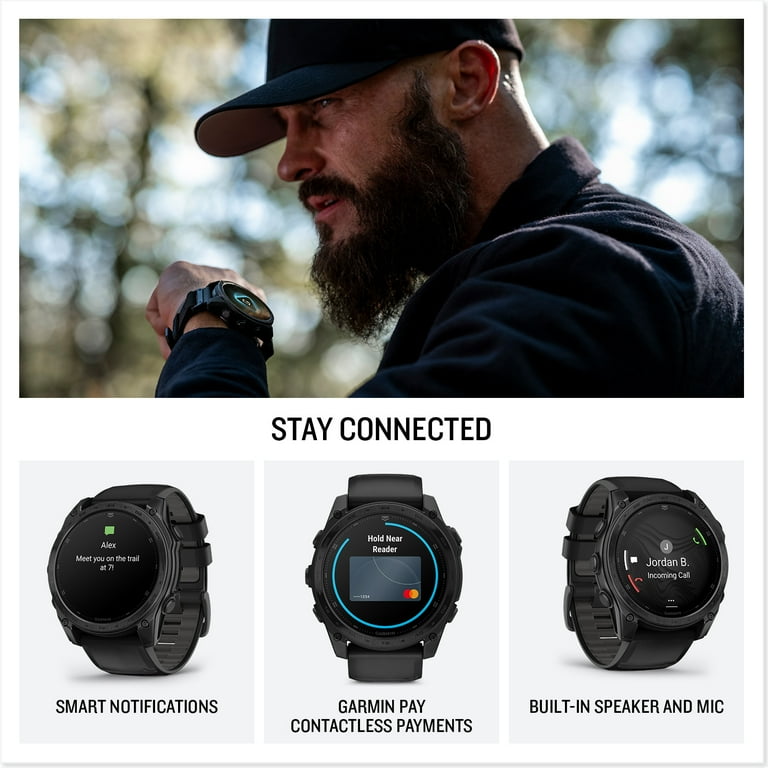 Garmin Tactix 8 47mm AMOLED Display Smart Watch, Built-in