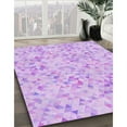 thumbnail image 2 of Ahgly Company Indoor Square Patterned Heliotrope Purple Area Rugs, 5' Square, 2 of 6