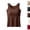 14#(Coffee), variant on Built in Bra Tank Tops for Women Over 40 Tummy Control Wide Strap Camisole Seamless Shaper Shelf Bra Tanktops (Black,3XL)