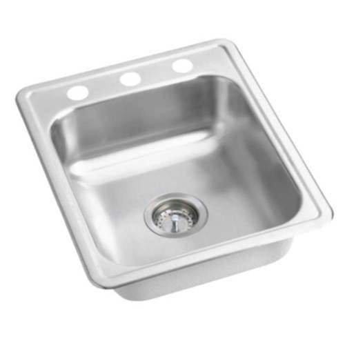 Proflo Pfsr172273 17" Single Bowl Stainless Steel Kitchen Sink - Stainless Steel