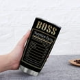 thumbnail image 6 of Boss Day Gifts, Best Boss Ever Tumbler, Boss Nutrition Facts 20oz Tumbler, Farewell&nbsp;Moving Appreciation Retirement Birthday Gifts for Boss, Leader, Boss Lady, 6 of 6