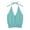 Light Blue, variant on CPNG Girls Spaghetti Straps Tie Halter Neck Camisole Vest Summer Solid Color Trendy V Neck Strap Tank Top