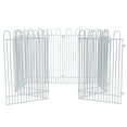 thumbnail image 2 of 8pcs valla de hámster juguete hámster alambre de hierro cerca patio de ejercicio simple blanco, 2 of 7