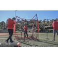 thumbnail image 4 of PowerNet Triple Threat Baseball Net, 3 Way 7' x 7' Batting, Hitting & Pitching Net Covers 147 Sq Ft, Softball Baseball Training Equipment, Baseball Practice Net (Royal Blue), 4 of 6