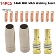 thumbnail image 1 of Greenne 14Pcs Mag Mig-14Ak Soudage Torche Consommables Torche Gaz Buse Embout Support, 1 of 9