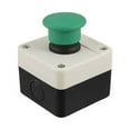 thumbnail image 1 of Unique Bargains AC240V 3A Normalement Ouvert Bouton-Poussoir Champignon Vert Momentané, 1 of 1