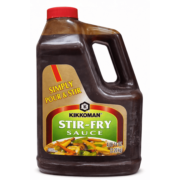 Kikkoman Stir-Fry Sauce, Simply Pour & Stir, 4 lb 14 oz (2.20 kg) Foodservice Jug