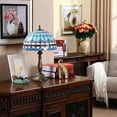 thumbnail image 3 of Orinova Tiffany Style Table Lamp Bedside Desk LED Lamp Shades Bedroom Stained-Glass 18.1'' H Multi-Color, 3 of 8