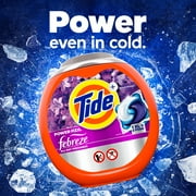 Tide Power PODS® Laundry Detergent Pacs with Febreze Odor Eliminators, Spring & Renewal, 45 Count