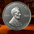 thumbnail image 2 of Final Cent Commemorative Keepsake Decorations, Nostalgic Historical Collectible Keepsake Ornaments, Retro Room Showcase Decoration, 1.6Inches, 2 of 9