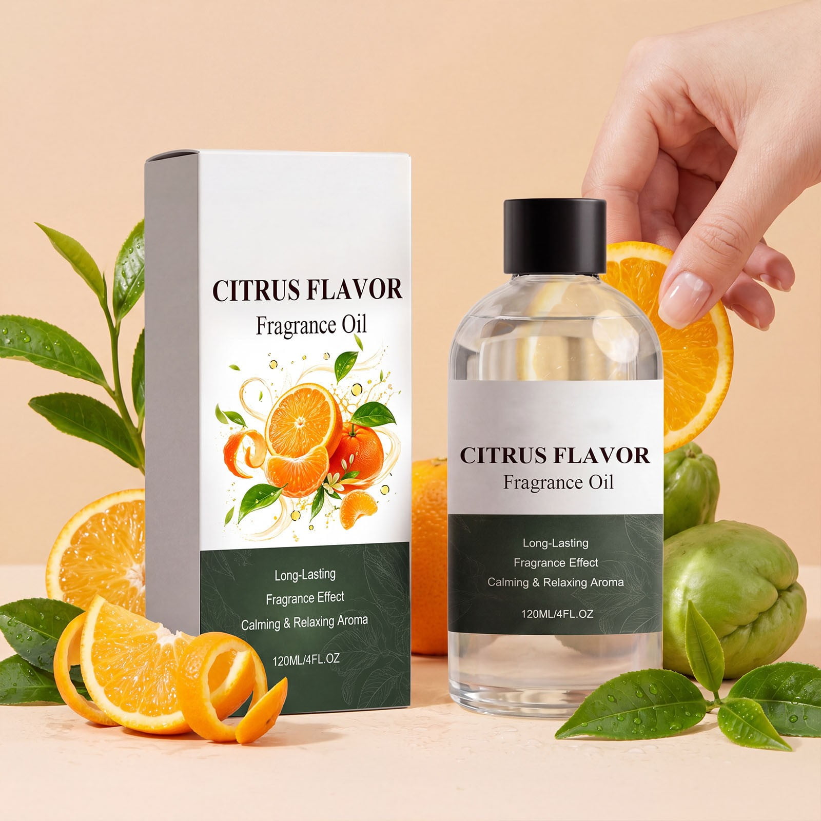 Citrus Fragrance Oil Diffuser Oil For Home Aromatherapy Candle Making Soap Making DIY Crafts Calming Fresh Scent 4 fl oz