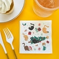 thumbnail image 4 of Big Dot of Happiness Cat Christmas Napkins, Pets Holiday Party Decor, Cute Christmas Kitty Cats, White 3-Ply Paper Luncheon Dinner Napkins - 24 Count, 4 of 6