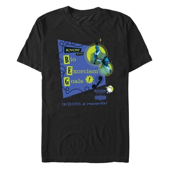 Men's Beetlejuice Beetlejuice Bob Bio Exorcism Goals Graphic T-Shirt