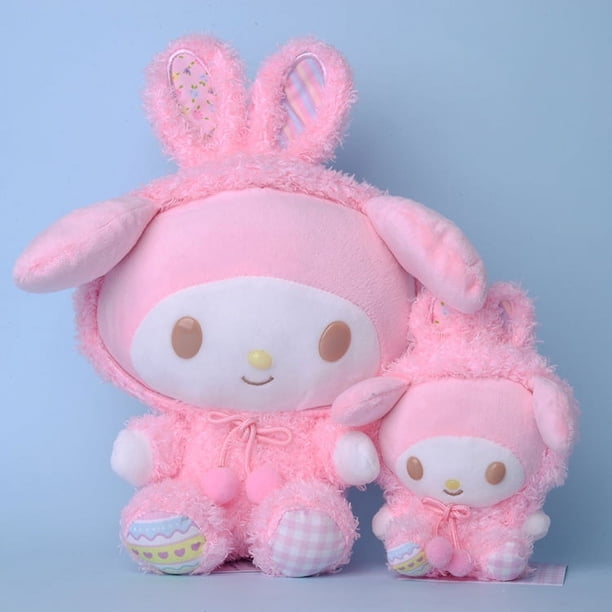 Venta al por mayor lindo Sanrio serie Kuromi My Melody Kitty Cinnamoroll muñeco de peluche personaje de anime PP juguete de relleno