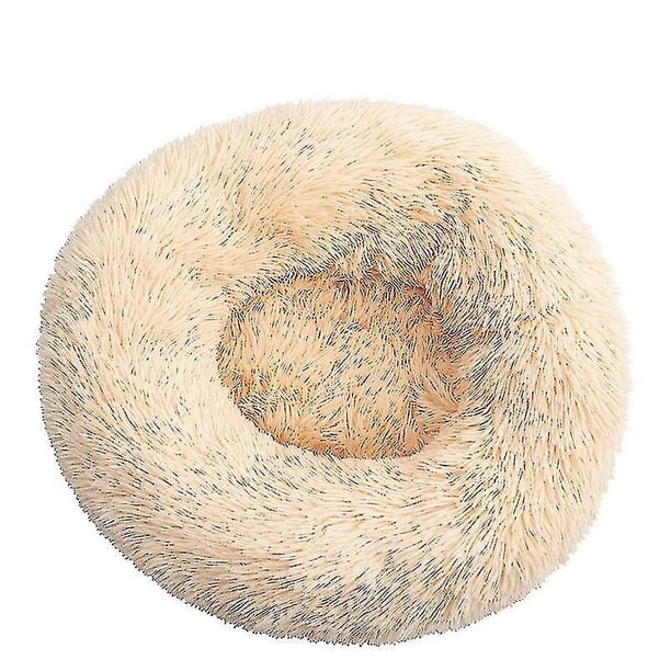Cama para mascotas Redonda Perro Gato Nido de felpa Cachorro Gatito Confort Estera para dormir Perrera Tamaño del orificio para perro: 80 cm