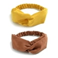 thumbnail image 3 of Harhinhe 10 diademas multicolor para mujer, bandas elásticas para el pelo, ligeras y elásticas, diadema de ante para la cabeza, accesorios para el cabello trenzados, 3 of 6