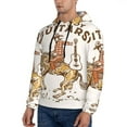 thumbnail image 3 of Lsque Cowboy Rodeo Guitar Pattern Casual Men's Hoodie,Hooded Sweatshirt with Kangaroo Pocket,Pullover Hoodie-X-Large, 3 of 7