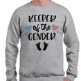 thumbnail image 2 of Keeper of the Gender Sweatshirt Unisex 2X-Large Grey, 2 of 5