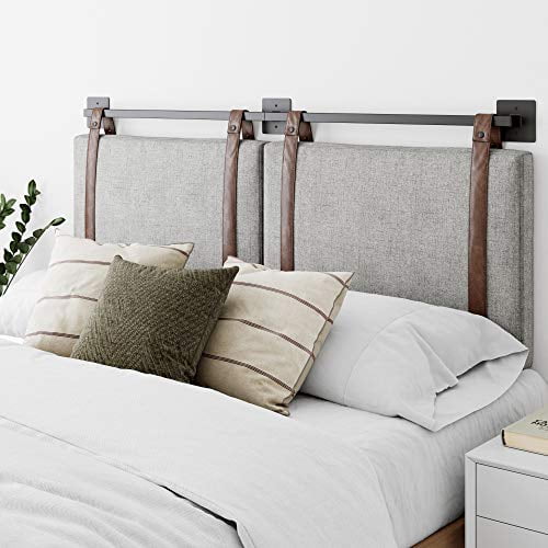 Nathan James Harlow Wall Mount Headboard, Queen, Gray
