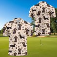 thumbnail image 4 of Jeiento Cute Dachshund Print Matching Golf Shirts for Couples Men's Short Sleeve Quick Dry Shirt Women's Sleeveless Tennis Tank Top Moisture Wicking Breathable Summer Casual Sportswear Set, 4 of 6