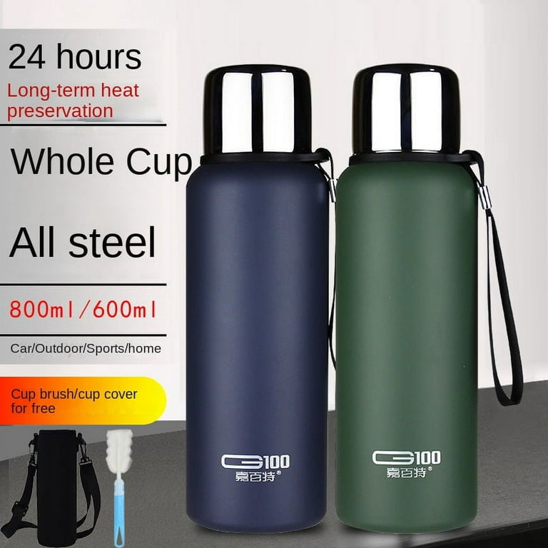 800ml Thermos C High Quality Insulation Outdoor Keep Hot Drinks Warm  Stainless Steel Keep Cold Drinks Warm Thermos Cup 800ml
