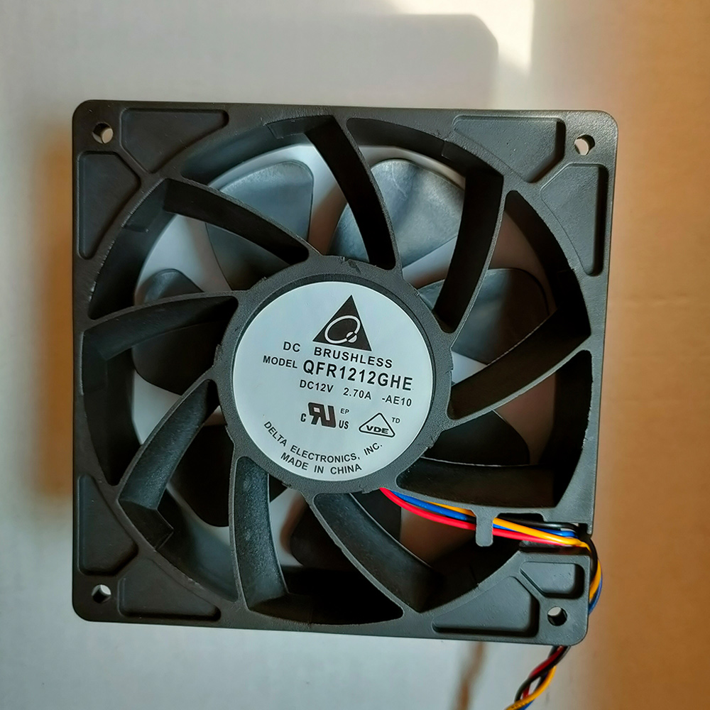 Bitmain Fan Buy QFR1212GHE 6000RPM PWM Speed Control Fan 120X120X38mm 4 Wire 12V 2 ...