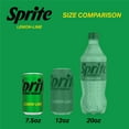 thumbnail image 5 of Sprite Zero Sugar Lemon Lime Mini Soda Pop Soft Drink, 7.5 fl oz, 6 Pack Cans, 5 of 11