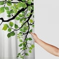 thumbnail image 3 of Orinice Ambesonne nature shower curtain, spring tree branches with refreshing leaves, summer tranquility woodland pattern, fabric bathroom décor set with hooks 36x72, 3 of 7
