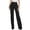 Black, variant on Weardear Women's Dress Pants Solid Wide Leg Lounge Pants Casual Straight Leg High Waist Pants Stretchy Trousers