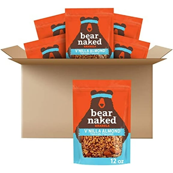 Bear Naked Fit, Granola, Vnilla Almond, Vegan And Kosher, 12 Ounce (Pack Of 6)