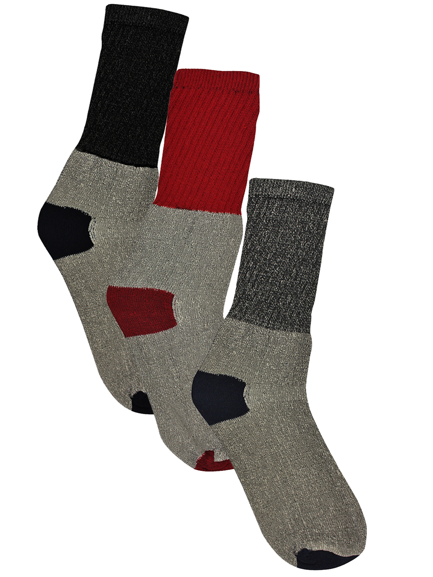 Mens 3-Pack Thermal Cotton Crew Socks - image 1 of 2
