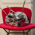 thumbnail image 3 of Mauviel M'Cook B 5-Ply Polished Stainless Steel 5-Piece Cookware Set with Brass Handles, 3 of 4