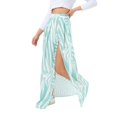 thumbnail image 1 of Hype - Falda Midi Cebra para Mujer (Menta, Blanco), 1 of 3