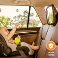 thumbnail image 3 of SafeFit® 360° Pivoting Baby and Toddler Adjustable Crash-Tested Car Mirror, Black, 3 of 6