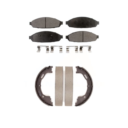 Front & Rear Rotor + Ceramic Brake Pad for Crown Victoria Town Car Grand Marquis Front & Rear Rotor + Ceramic Brake Pad for Crown Victoria Town Car Grand Marquis