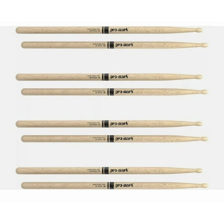 Promark Classic Attack Drumsticks Shira Kashi Oak 2B - Wood Tip - 4-pack PW2BW