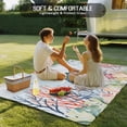 thumbnail image 4 of Coastal Turtle Outdoor Rug for Patio/Deck/Porch, Non-Slip Large Area Rug 5 x 8 Ft, Nautical Ocean Coral Jellyfish Seashells Indoor Outdoor Rugs Washable Area Rugs, Camping Rug Carpet Runner, 4 of 8