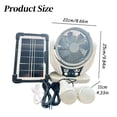 thumbnail image 3 of Sunpower Fan With USB/ Charging Portable Foldable For Camping & Emergencies High Capacity Battery Quiet IPX4 Outdoor Fan, 3 of 9