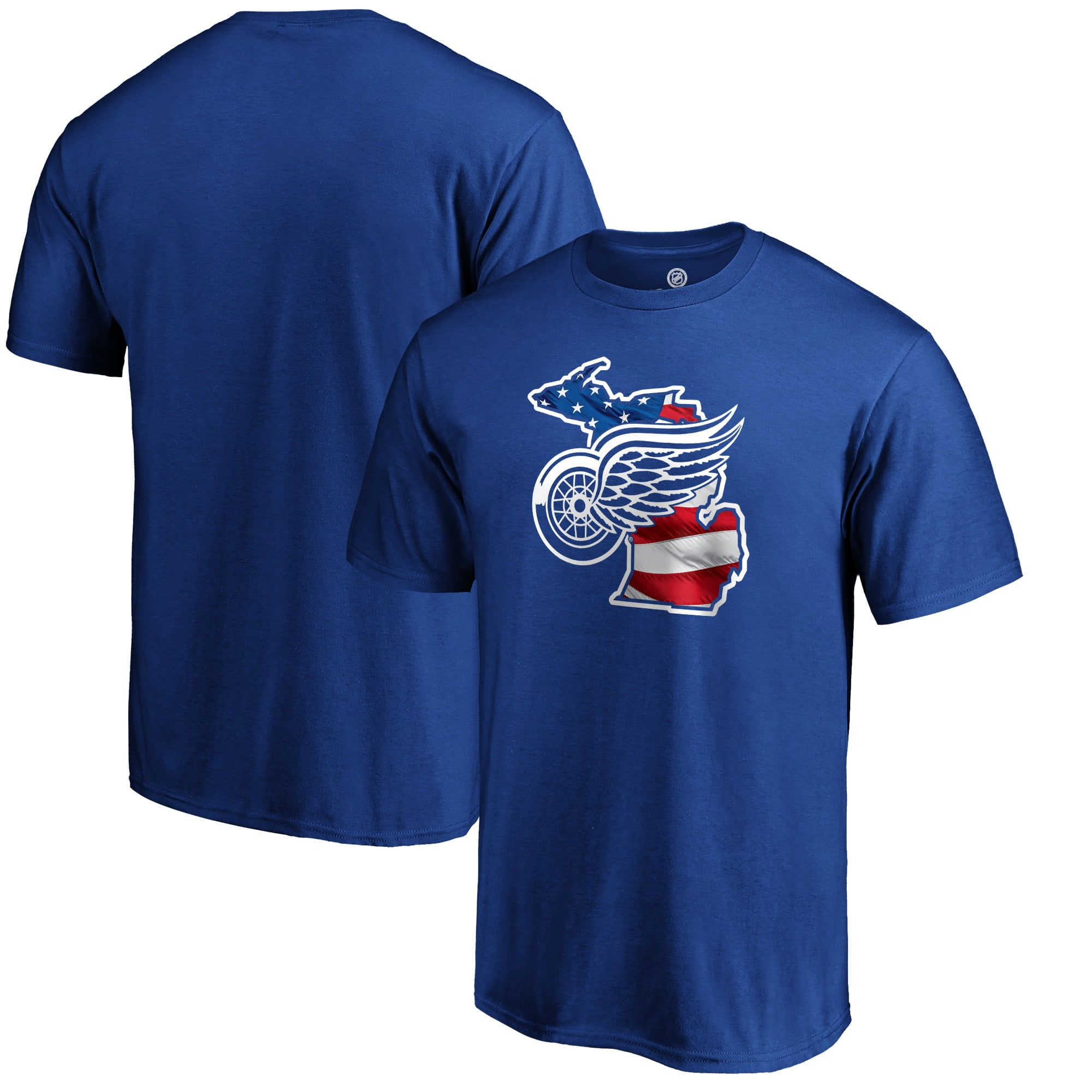 Detroit Red Wings Fanatics Branded NHL Banner State T-Shirt - Royal - Walmart.com - Walmart.com