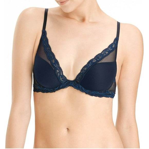 Natori Womens Feathers Plunge Contour Bra