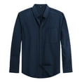 thumbnail image 2 of GENTS BLISS Long Sleeve Mens Dress Shirts Casual Solid Shirts for Men Regular Oxford Tops with Pocket, 2 of 10