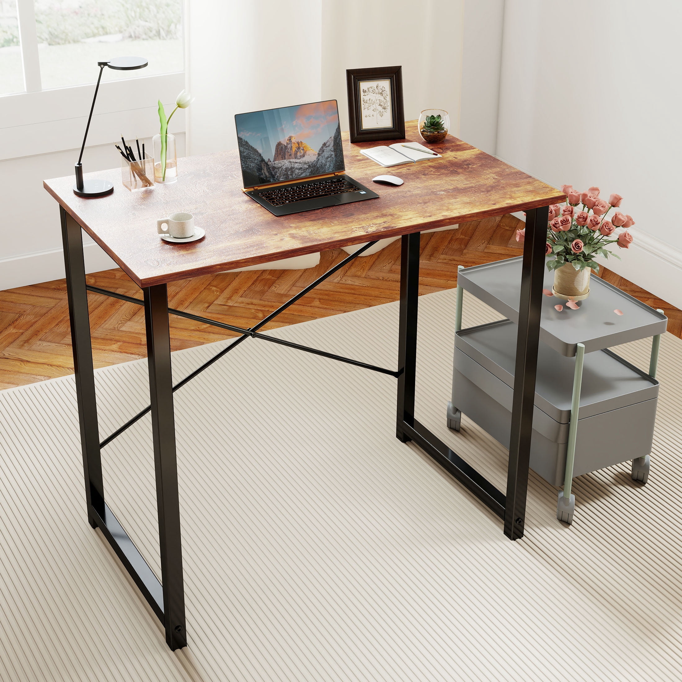 CONCETTA 31 Inch Computer Desk, Simple Office Desk Table for