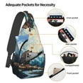 thumbnail image 3 of Sling Bag for Men, Iceberg Bald Eagle Fanny Pack Crossbody Bags Shoulder Chest Bag, Small Gym Bag Anti Theft Crossbody Backpack Daypack for Travel Sports Running Hiking, 3 of 7
